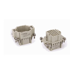 Insert HDD, Raccordement à Sertir, mâle, 24 pin, 10A, Polycarbonate, 6B 
